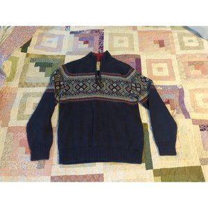 L.L. Bean Cotton Quarter Zip Sweater S-Reg